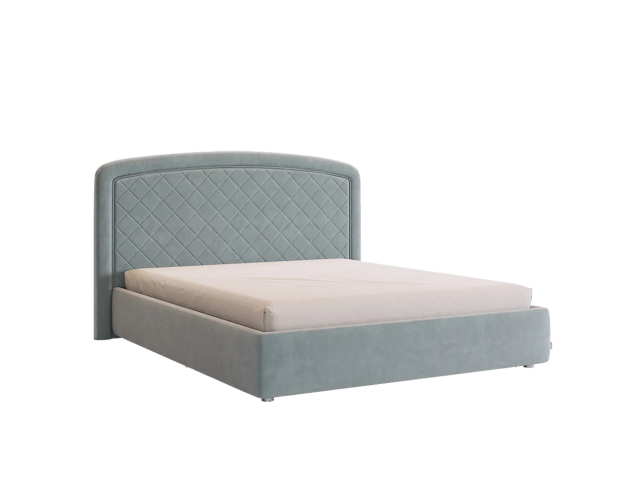 Кровать с основанием Сильва 2 1600 оникс (велюр)