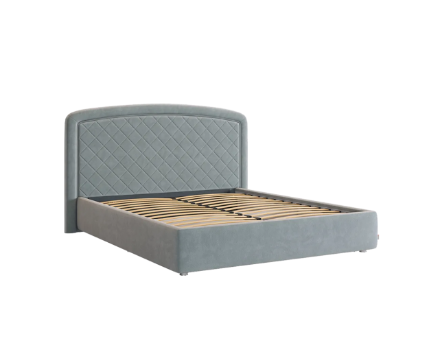 Кровать с основанием Сильва 2 1600 оникс (велюр)