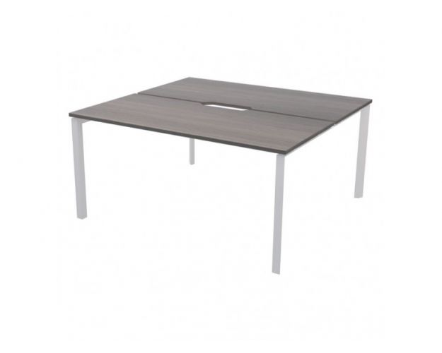 Бенч двойной на 2 рабочих места на металлокаркасе НТМП.П.Б2-140 Лиственница/Белый Бенч двойной на 2 рабочих места на металлокаркасе НТМП.П.Б2-140 Лиственница/Белый